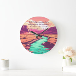 Isaiah 43:19 Throw pillow River Desert Grote Klok