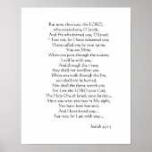 Isaiah 43:1-5 poster (Voorkant)