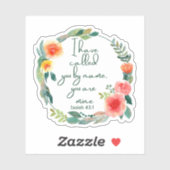 Isaiah 43:1 sticker (Vel)