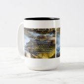 Isaiah 43:2- 3 tweekleurige koffiemok (Voorkant links)