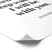 Isaiah 43:2 Als je door diepe wateren gaat Poster (Hoek)