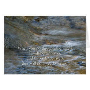 Isaiah 43:2 Als je door water gaat