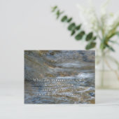 Isaiah 43:2 Als je door water gaat Briefkaart (Staand voorkant)