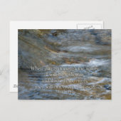 Isaiah 43:2 Als je door water gaat Briefkaart (Voorkant / Achterkant)