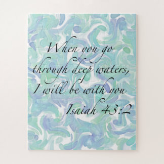 Isaiah 43:2 Als je gaat... Jigzaag Puzzle Legpuzzel