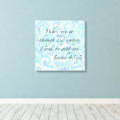 Isaiah 43:2 Als je gaat... Verrekte Canvas afdrukk (Insitu (Houten vloer))