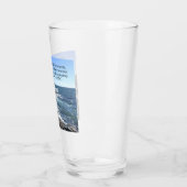 Isaiah 43:2 ik zal met je foto van de oceaan zijn glas (Links)