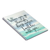 Isaiah 43:2-inch bijbellaptop met Waterverf van di Notitieboek (Rechterzijde)