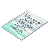 Isaiah 43:2-inch bijbellaptop met Waterverf van di Notitieboek (Linkerzijde)