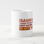Isaiah 43:2 Jumbo Mok (Voorkant)