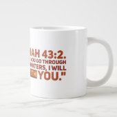 Isaiah 43:2 Jumbo Mok (Rechts)