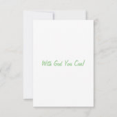 Isaiah 43:2 KJV Bijbel Wenskaart met scripts Kaart (Achterkant)