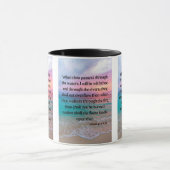 Isaiah 43:2 KJV Bijbelverse Pic Two-Tone Mok (Midden)