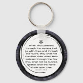 Isaiah 43:2 KJV Sleutelhanger | Schrift (Voorkant)