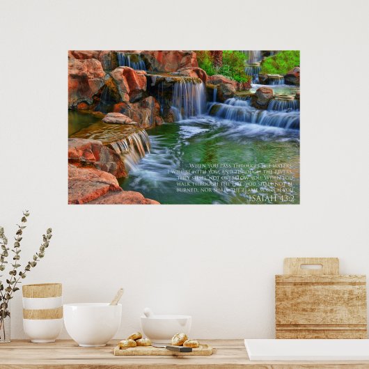 ISAIAH 43:2-Poster Poster (Keuken)