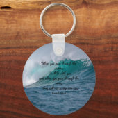 Isaiah 43:2 wanneer je door de wateren vaart sleutelhanger (Voorkant)