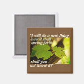 Isaiah 43 Bijbelverse, ik zal iets nieuws doen Magneet (Voorkant / Achterkant)