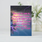 Isaiah 44:6 KJV Bijbel verse Pic Flat Wenskaart Kaart (Staand voorkant)