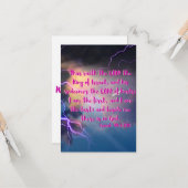 Isaiah 44:6 KJV Bijbel verse Pic Flat Wenskaart Kaart (Voorkant / Achterkant in situ)