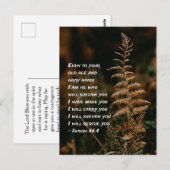 Isaiah 46:4 Ik ben Hij die je Briefkaart zal onder (Voorkant / Achterkant)