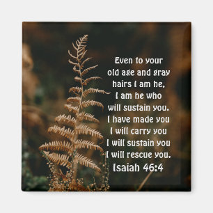 Isaiah 46:4 Ik ben Hij die je Magnet zal ondersteu