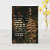 Isaiah 46:4 Ik ben Hij die je zal ondersteunen Kaart (Gele Bloem)