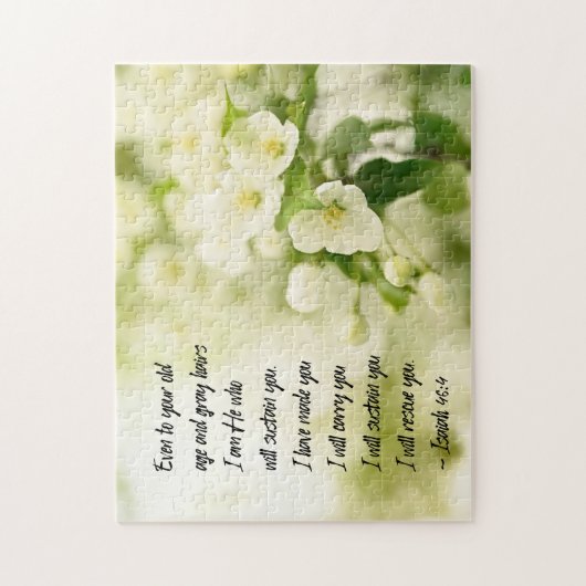 Isaiah 46:4 Ik ben Hij die je zal ondersteunen Legpuzzel (Verticaal)