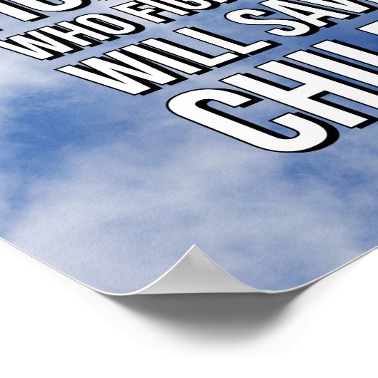 Isaiah 49:25 Bijbelverse Poster (Hoek)