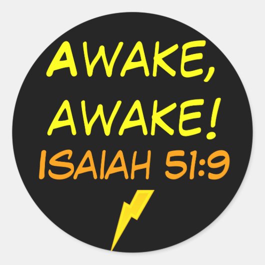 Isaiah 51:9 stickers (Voorkant)
