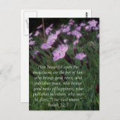 Isaiah 52:7 briefkaart (Voorkant / Achterkant)