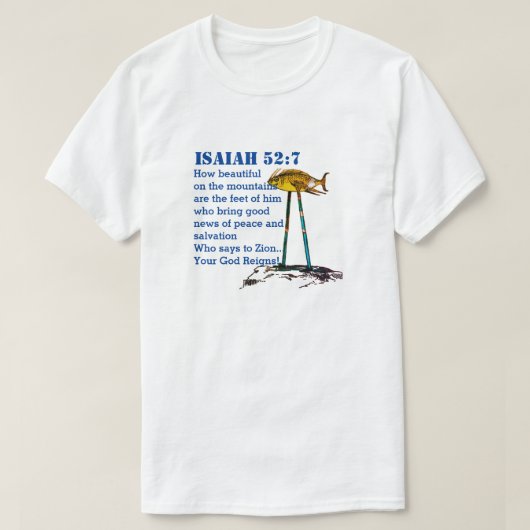 Isaiah 52- 7 Hoe mooi op bergen de Feet? T-shirt (Design voorkant)