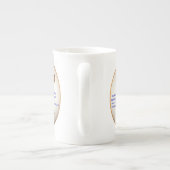 Isaiah 52:7 - Hoe mooi op de bergen Porselein Kop (Achterkant)