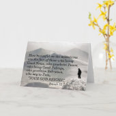 Isaiah 52:7 Hoe mooi op de bergen zijn de Kaart (Gele Bloem)