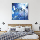 Isaiah 53:4-6 Canvas Print (Insitu (Slaapkamer))