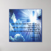 Isaiah 53:4-6 Canvas Print (Voorkant)