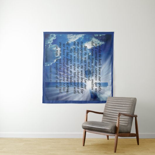 Isaiah 53:4-6 wandkleed (In Situ (horizontaal))