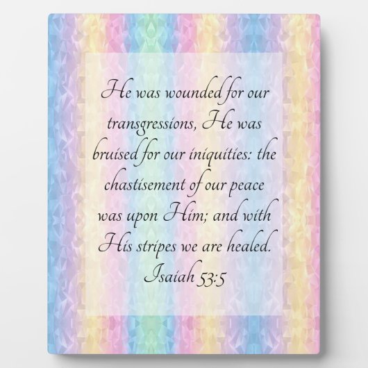 Isaiah 53:5 fotoplaat (Voorkant)