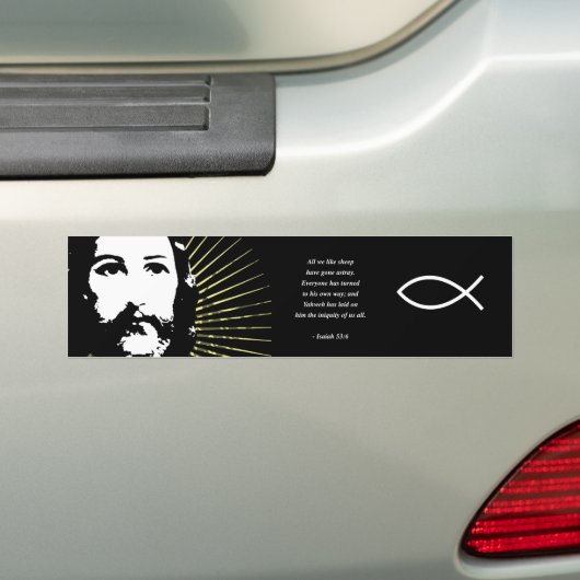 ISAIAH 53:6 Bijbelversie Bumpersticker (Op auto)