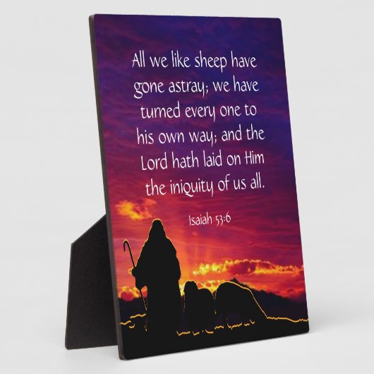 Isaiah 53:6 fotoplaat (Zijkant)