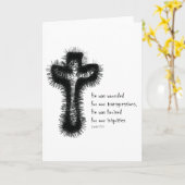 Isaiah-53 - Cross / Christian Witness Kaart (Gele Bloem)