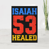 Isaiah 53 Healed Christian Inspirational  Kaart (Voorkant)