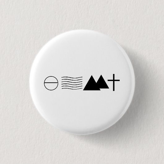 Isaiah 54:10 Inspirerend Button (Voorkant)