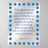 Isaiah 54:11-12 Poster (Voorkant)