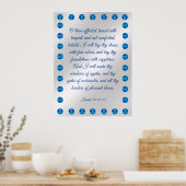 Isaiah 54:11-12 Poster (Keuken)