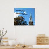 Isaiah 54:13 Alle kinderen zullen worden onderweze Poster (Keuken)