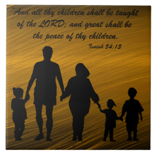 Isaiah 54:13 tegeltje