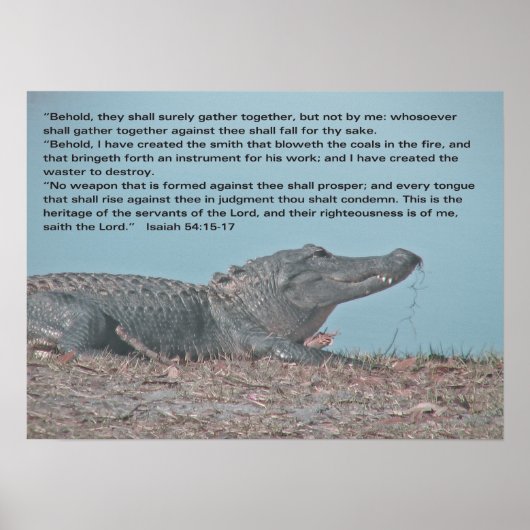 Isaiah 54:15-17 poster (Voorkant)