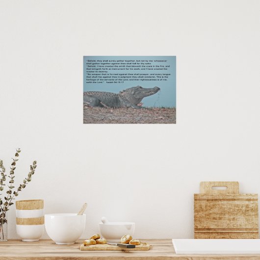 Isaiah 54:15-17 poster (Keuken)