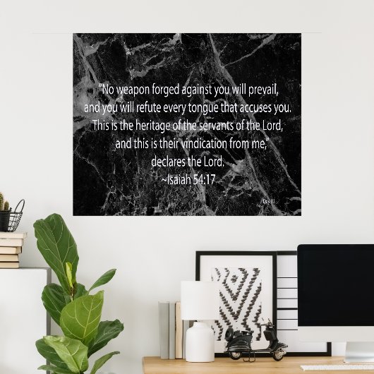 Isaiah 54:17 poster (Thuiskantoor)