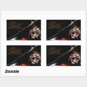 Isaiah 54:17 rechthoekige sticker (Vel)